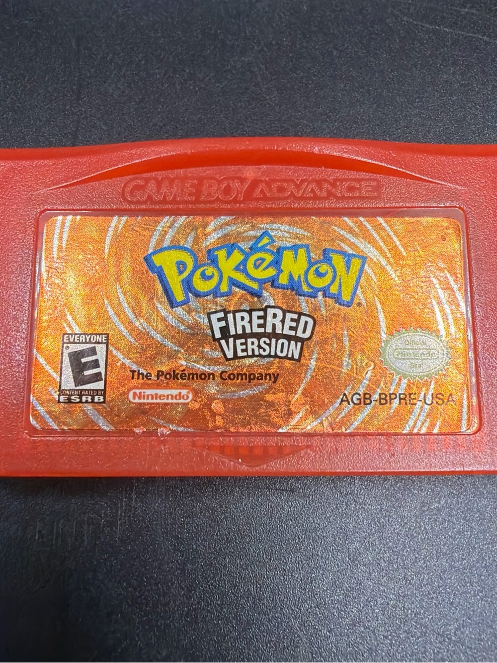 Nintendo FireRed Version Game Boy Advance Cartridge - Red
